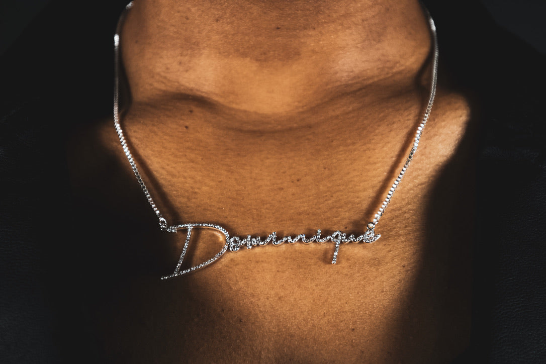 Medium Glitz Name Necklace